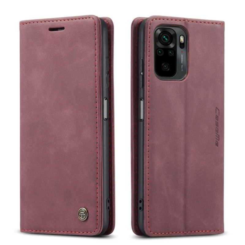 CASEME Lommebok - deksel Xiaomi Redmi Note 10 4G/Note 10S - Rød