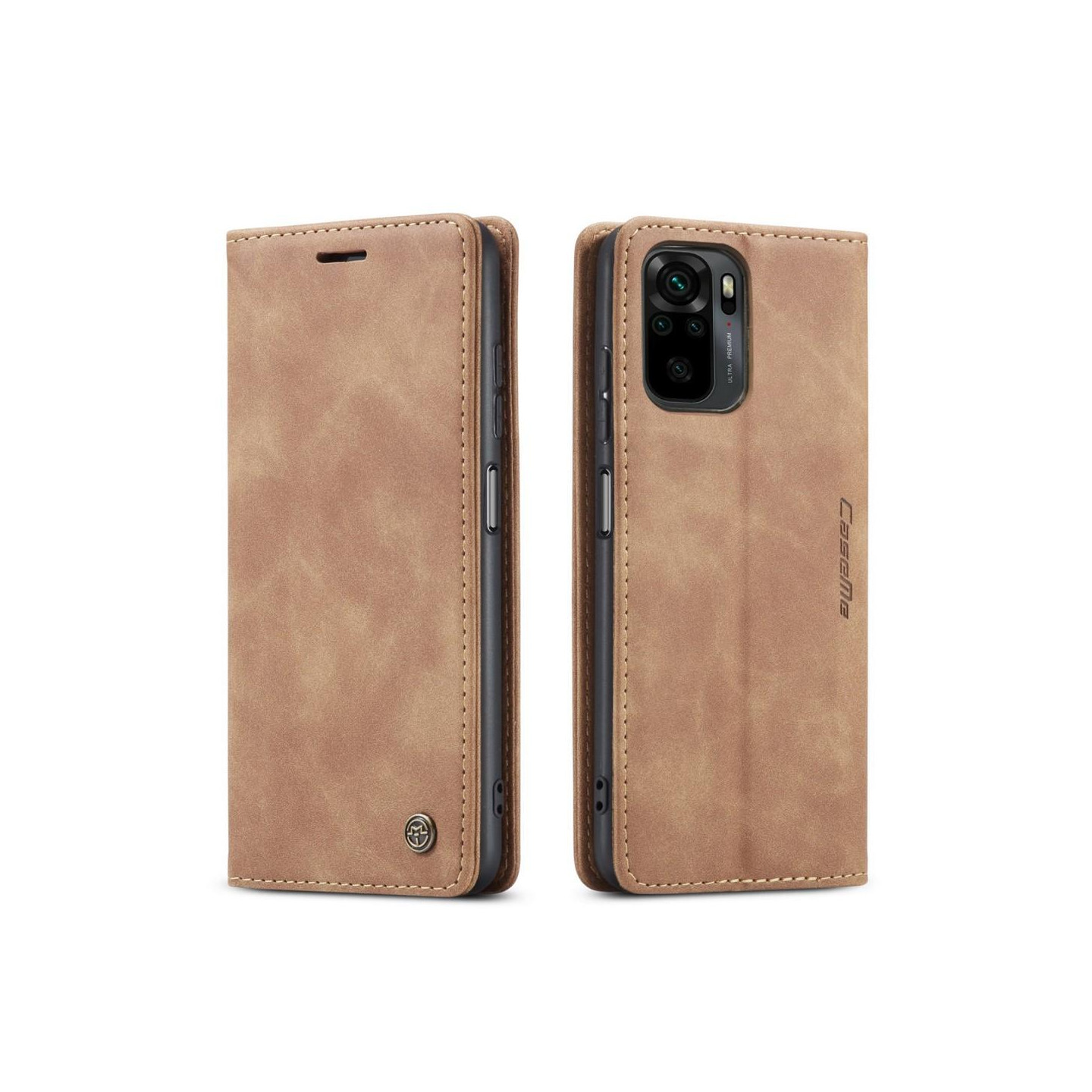 CASEME Lommebok - cover Xiaomi Redmi Note 10 4G/Note 10S - Brun