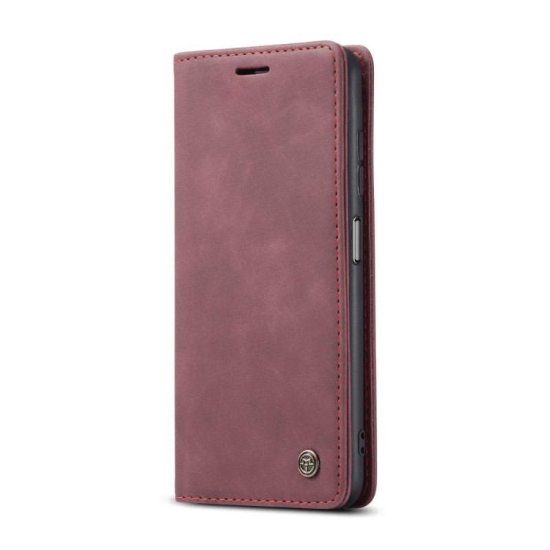 CASEME Retro Wallet Case for Xiaomi Redmi Note 10 4G/Note 10S - Red