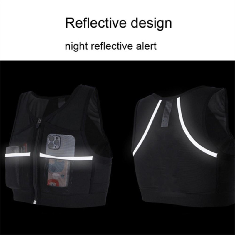 Running Vest Pockets Reflective Training Workout - Size Small