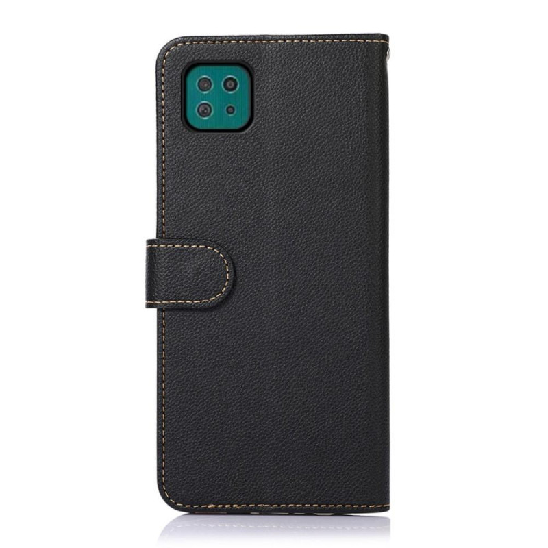 KHAZNEH Phone Kansi - Samsung Galaxy A22 5G - Musta & Punainen