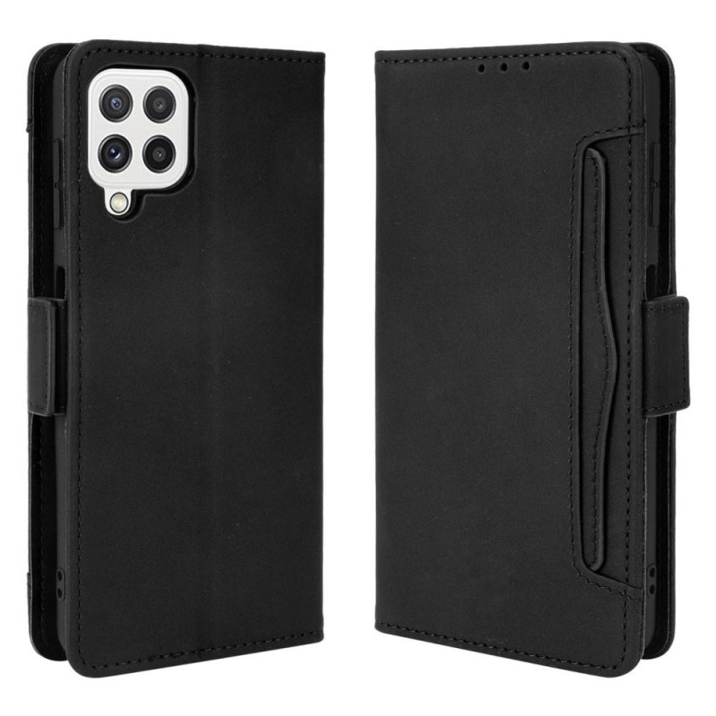 Wallet Stand Flip Phone Case for Samsung Galaxy A22 4G - Black