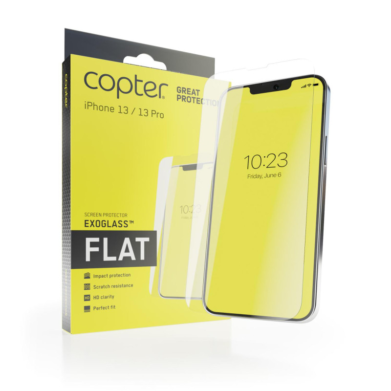 Copter Exoglass Flat til iPhone 13/13 Pro