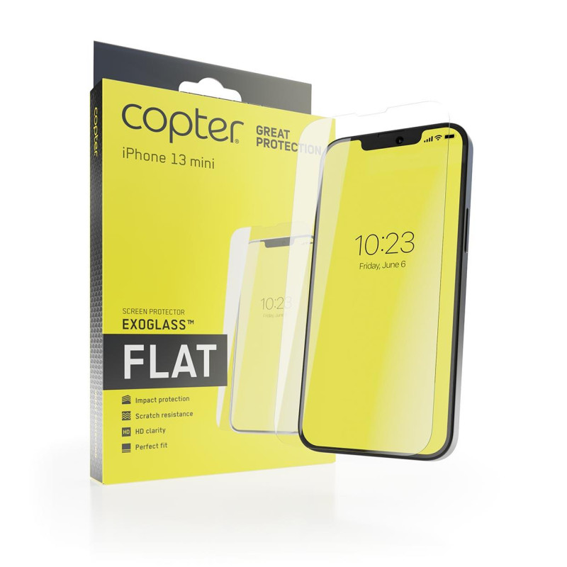 Copter Exoglass Flat til iPhone 13 Mini