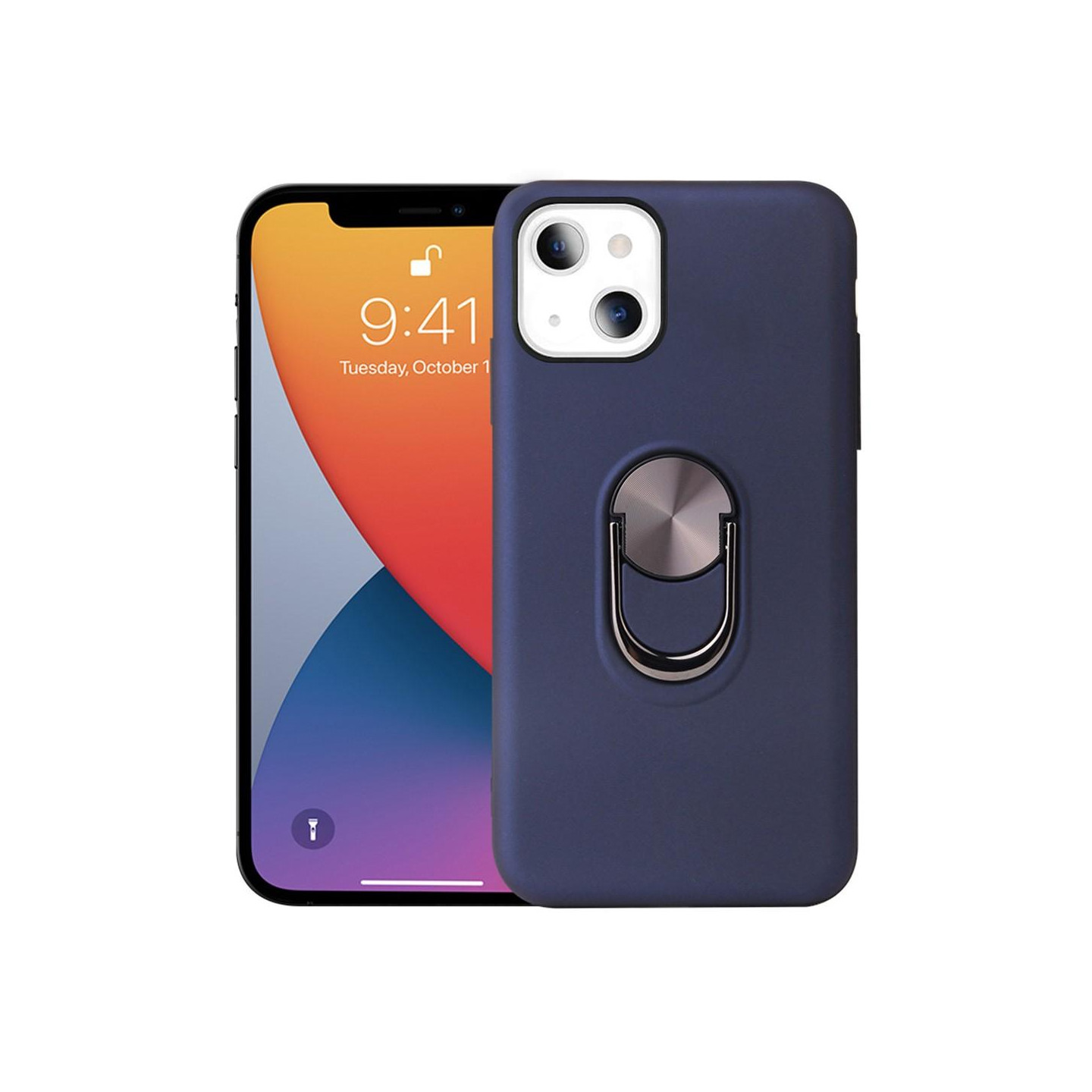 iPhone 13 Mini Fingerring TPU Hybrid Taske Stativ