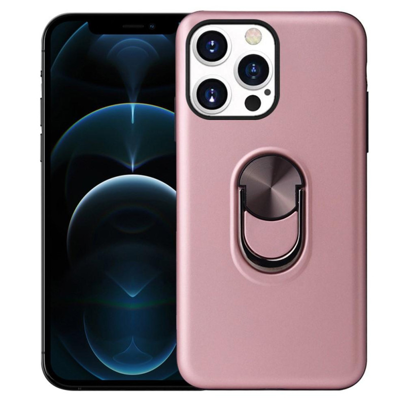 iPhone 13 Pro Hybrid Cover Med Fingerring - Rose Guld