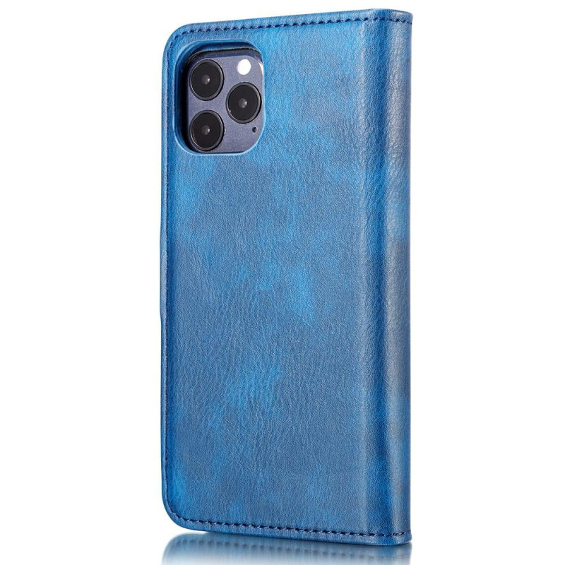 DG.MING For iPhone 13 Pro Stylish Wallet Case - Blue