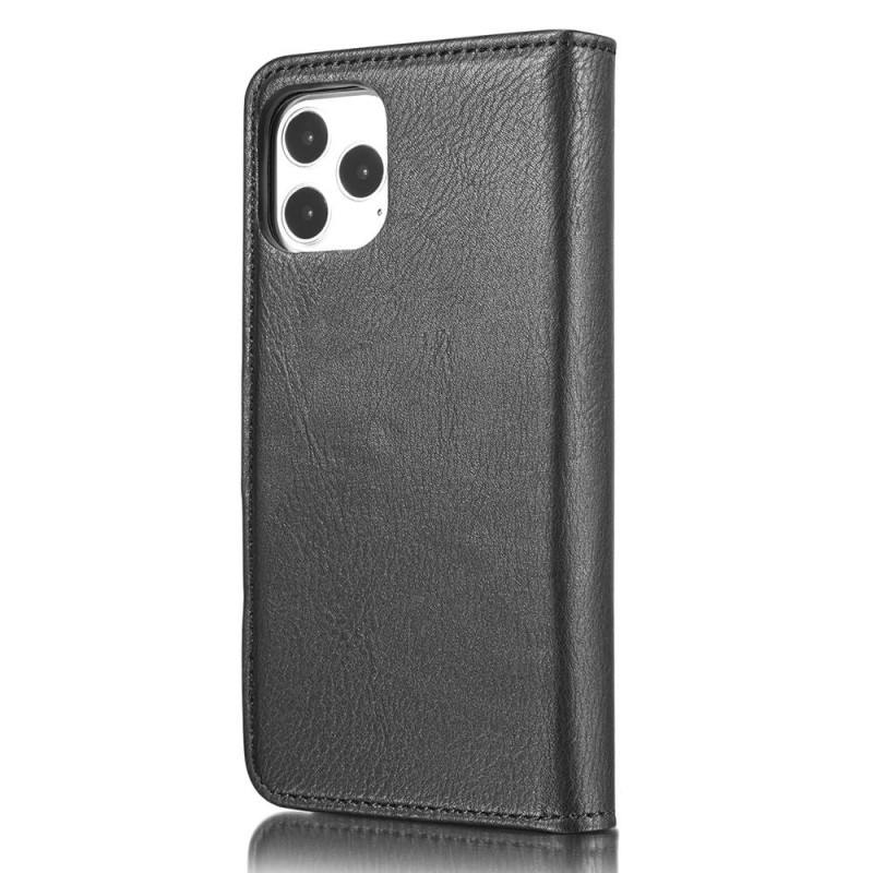 DG.MING For iPhone 13 Mini Stylish Wallet Case - Black