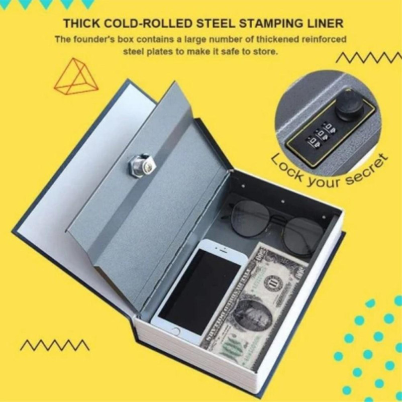 Kodelås Safe Box Hemmelig boks Boksikker for verdisaker