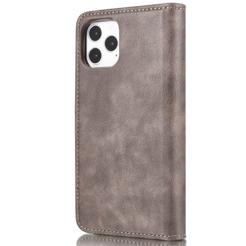 DG.MING For iPhone 13 Stylish Wallet Case - Coffee