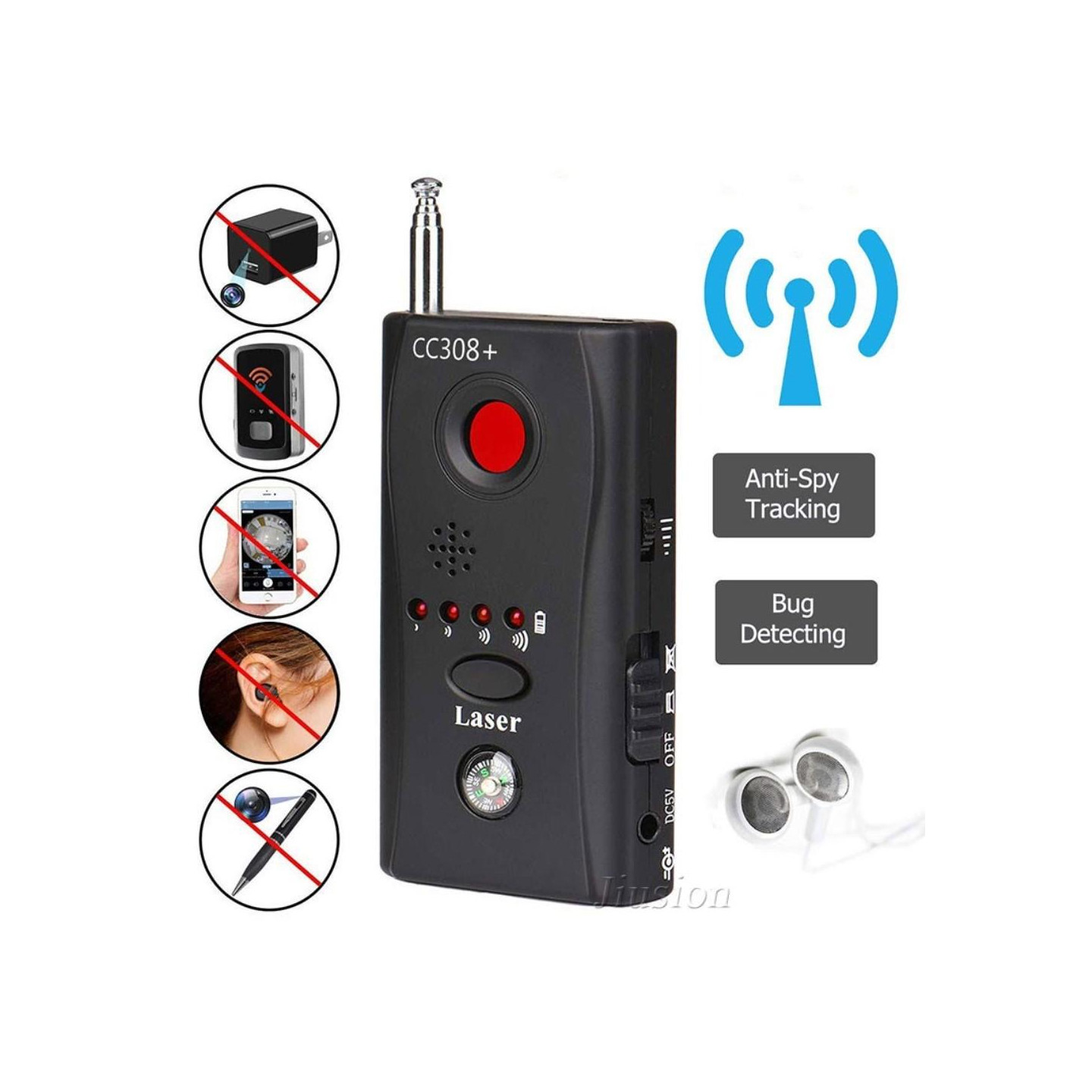 Anti - spion kameradetektor RF GSM Bug GPS Tracker FinderDetector