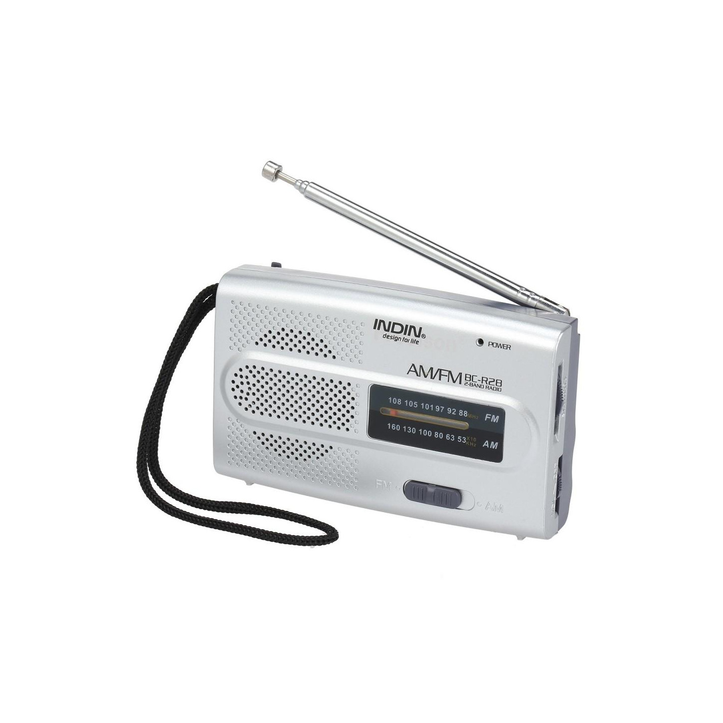 INDIN BC - R28 AM FM Portable Pocket Radio with Mini Speaker