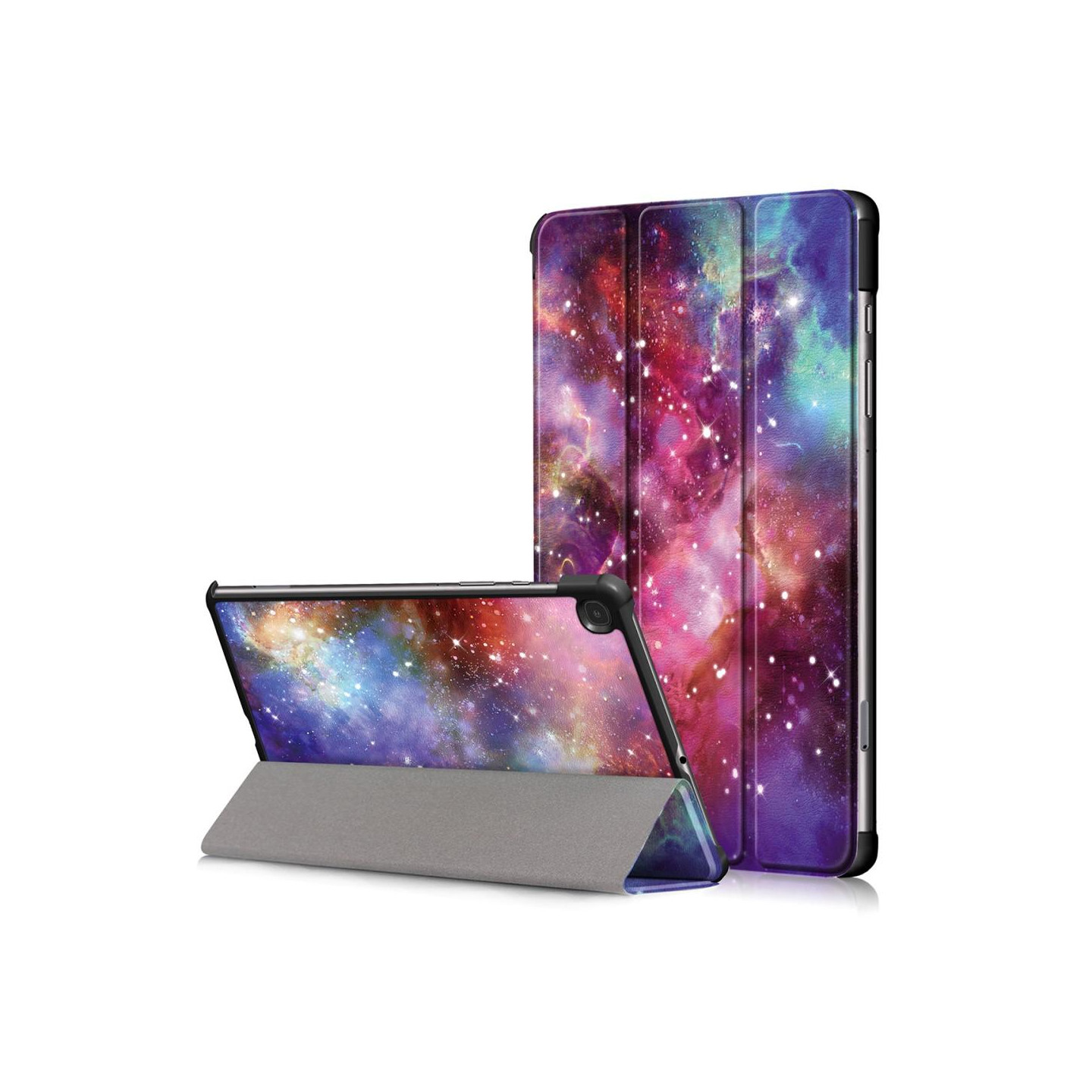 Tri - fold Stand Case for Samsung Galaxy Tab S6 Lite - Galaxy