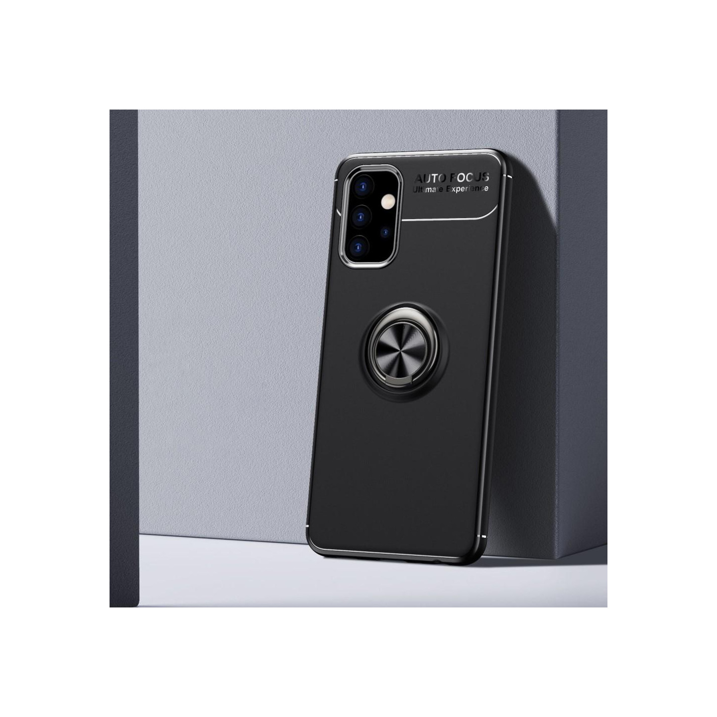 Samsung Galaxy A32 5G Cover med Fingerring og Innebygd Plate - Sort