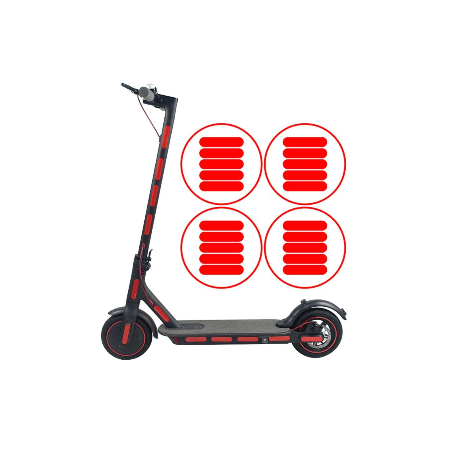 Yöturvalliset heijastavat tarrasarja Xiaomi M365/M365 Prolle