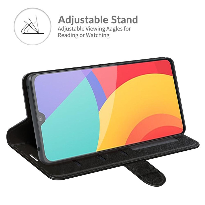 Crazy Horse Wallet Stand Leather Shell for Alcatel 1L (2021)