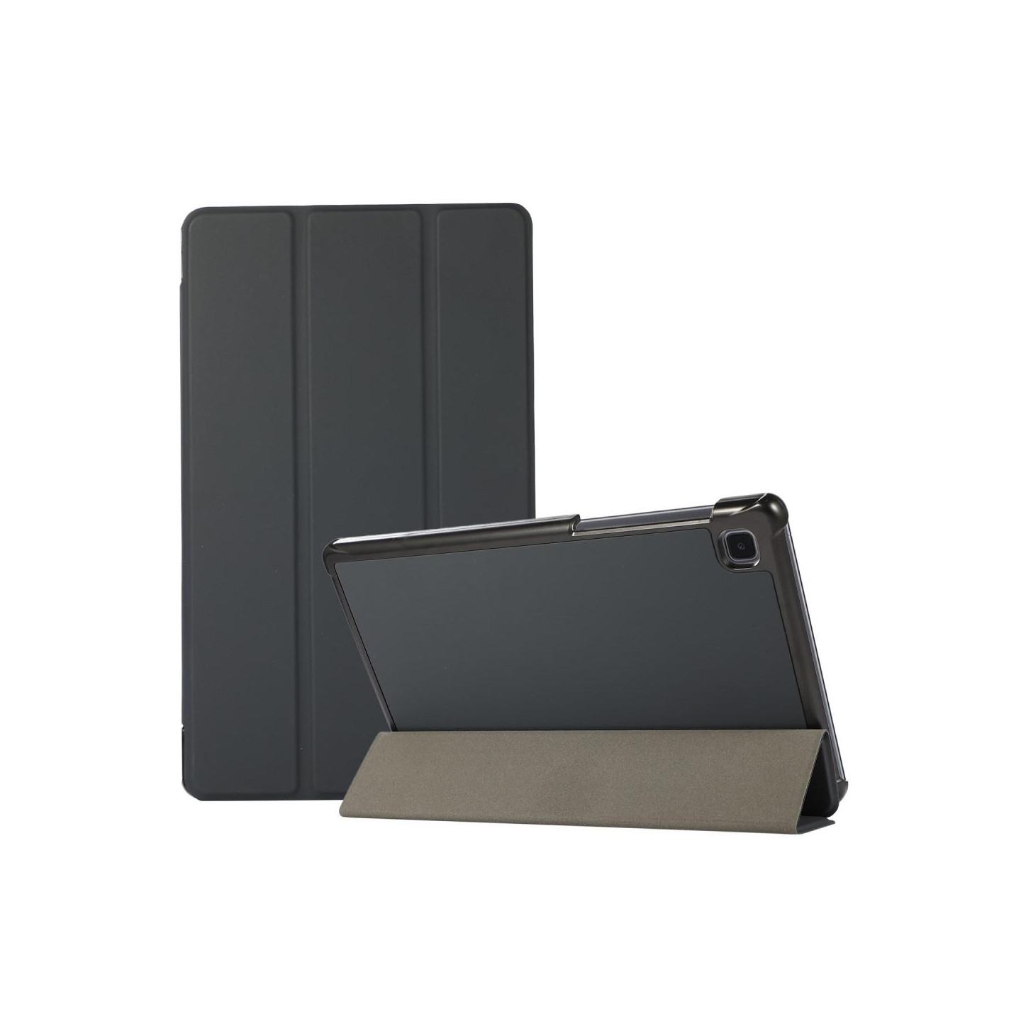 Samsung Galaxy Tab A7 Lite 8.7" Kolminkertainen Telinekotelo - Musta