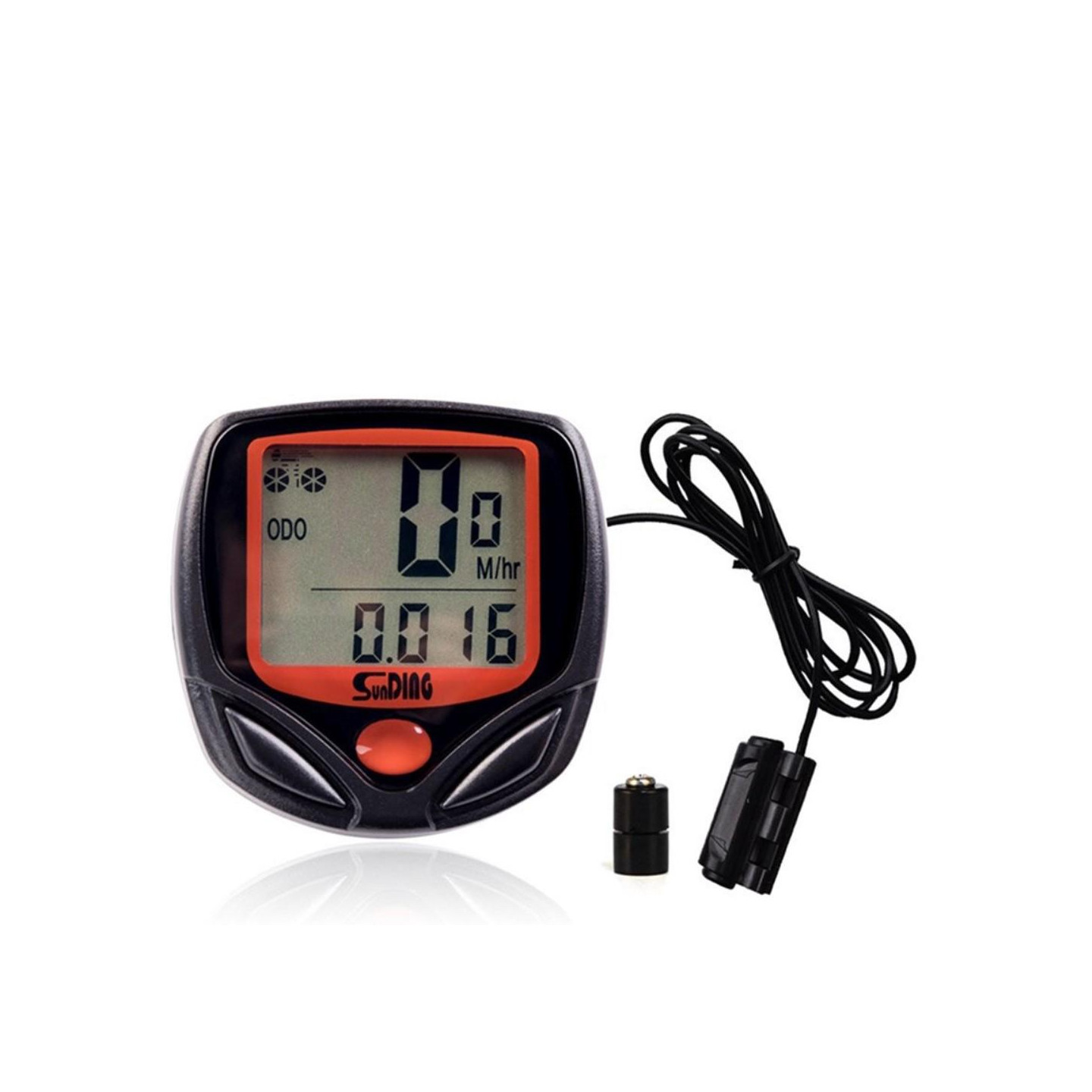 Bicycle Computer Odometer with 14 Functions Waterproof LCD Bike Speedometer