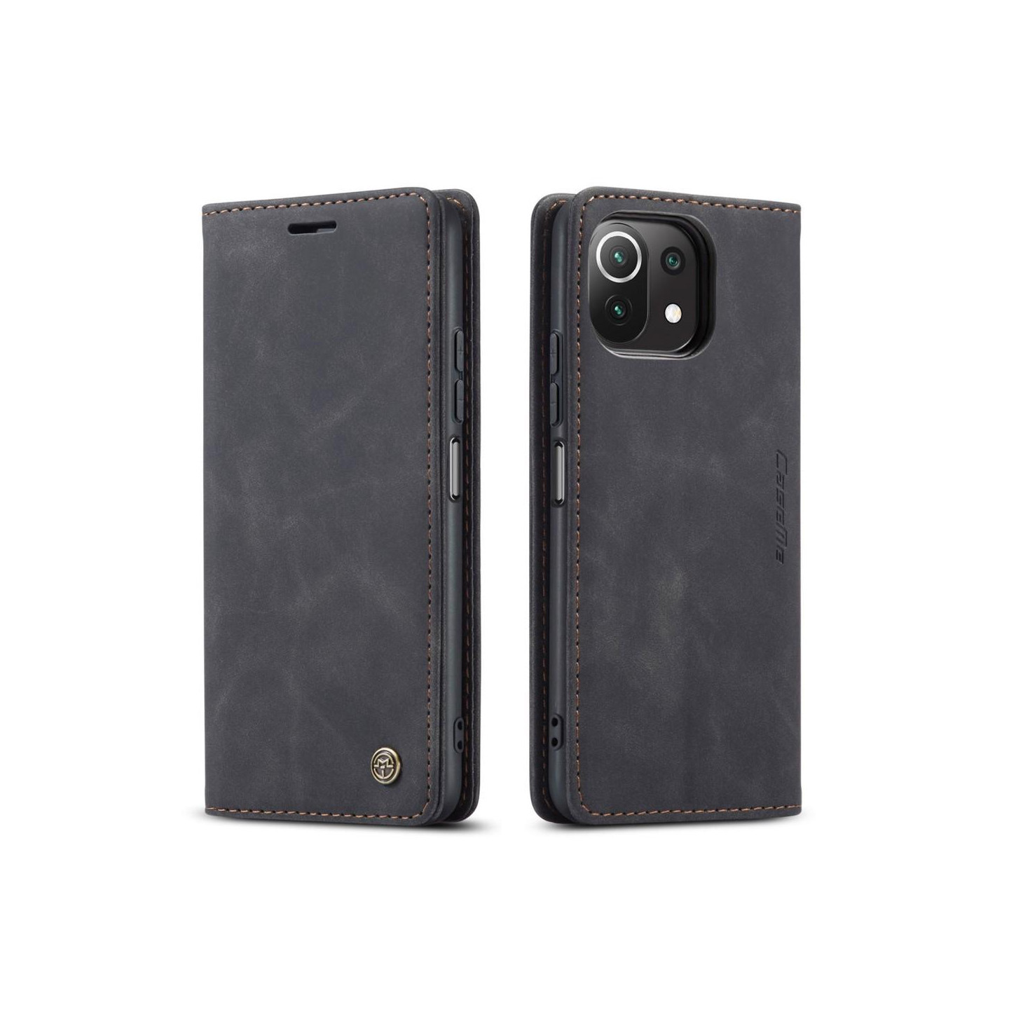 CASEME Lommebok - deksel Xiaomi Mi 11 Lite - Svart