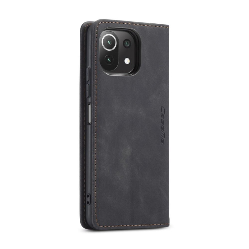CASEME Retro Wallet Case for Xiaomi Mi 11 Lite - Black