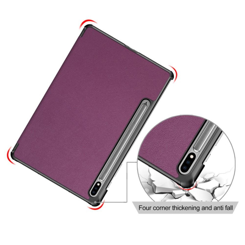 Tri - fold Stand Smart Case for Samsung Galaxy Tab S7 FE