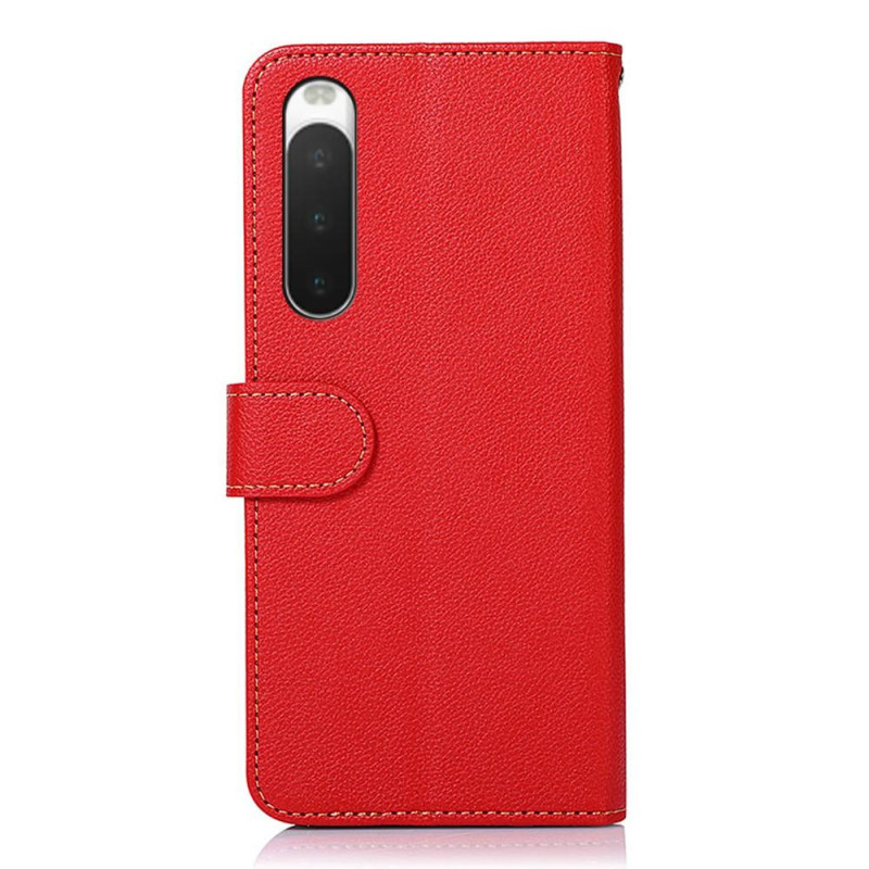 KHAZNEH puhelimen kansi Sony Xperia 10 V - punainen/musta