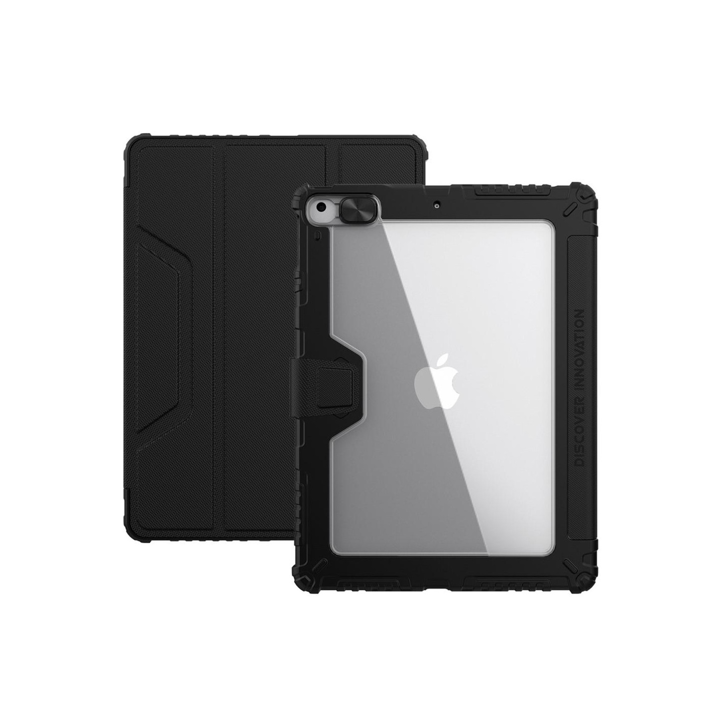 NILLKIN Apple iPad 10.2 2019/2020/2021 iskunkestävä puskurikotelo - musta