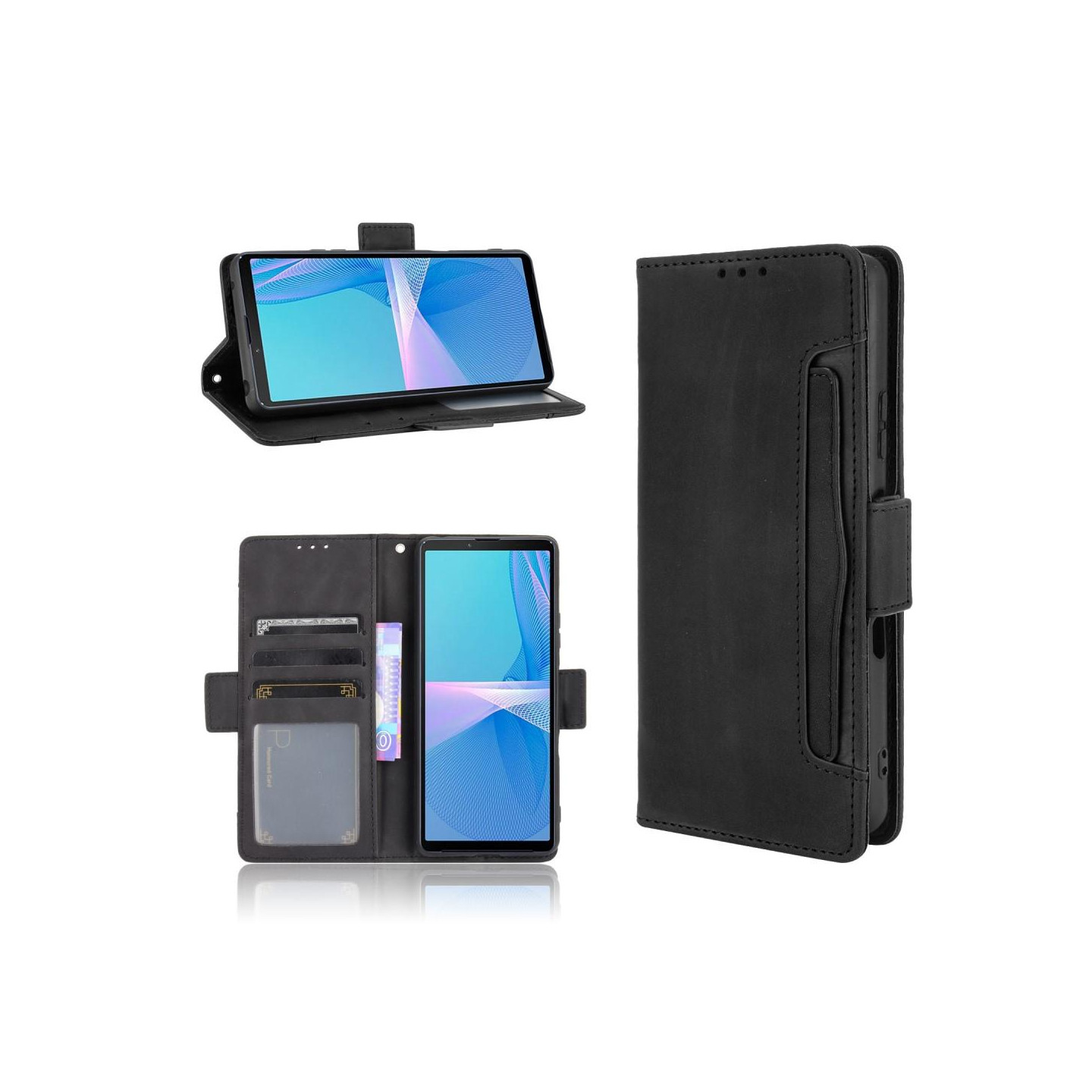 Sony Xperia 10 III Lommebok - deksel - Svart