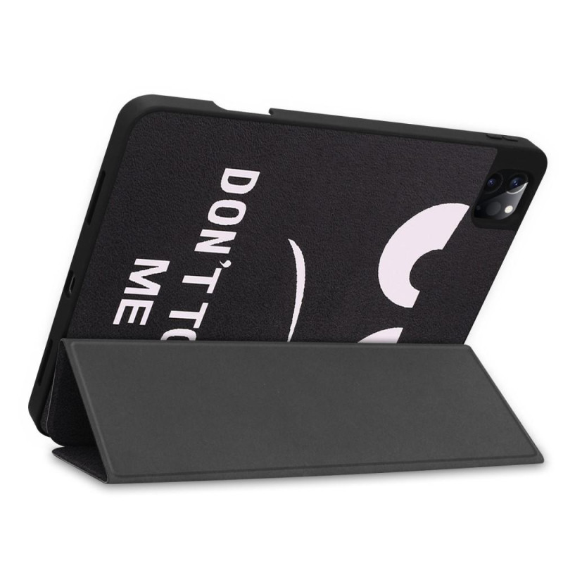 For iPad Pro 11 2021 Tri - fold Stand Tablet Suojakuori Kansi - Don't Touch