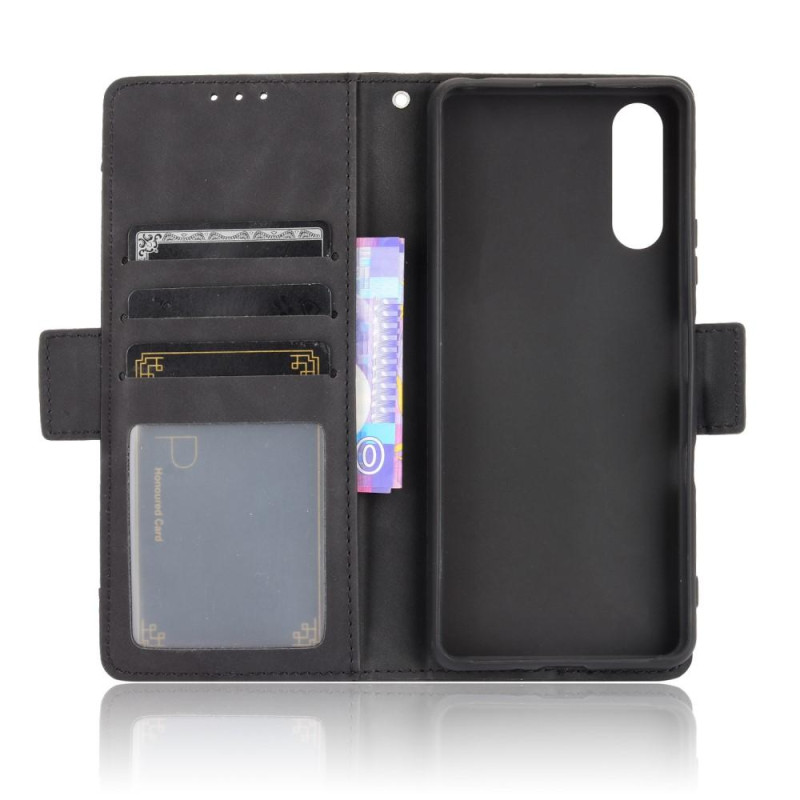 Wallet Stand Flip Phone Case for Sony Xperia 10 III - Black