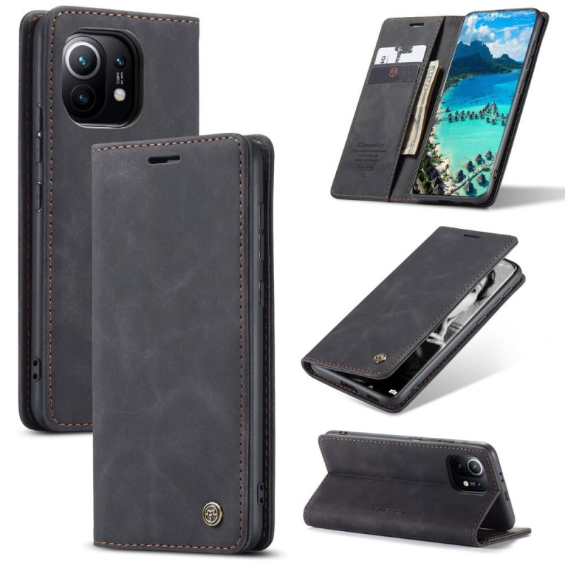 CASEME Retro Wallet Case for Xiaomi Mi 11 - Black