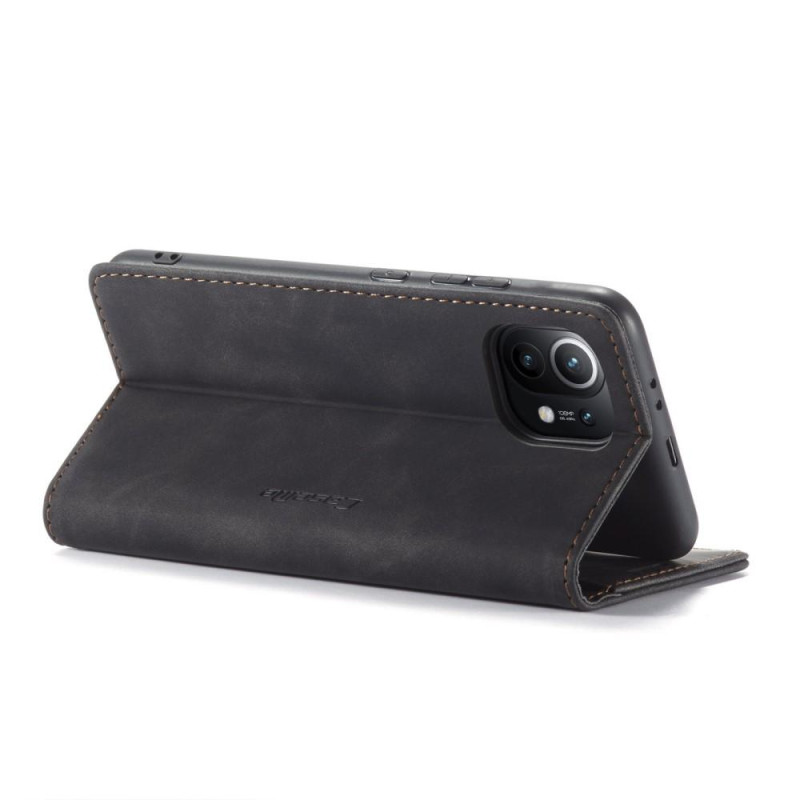 CASEME Retro Wallet Case for Xiaomi Mi 11 - Black