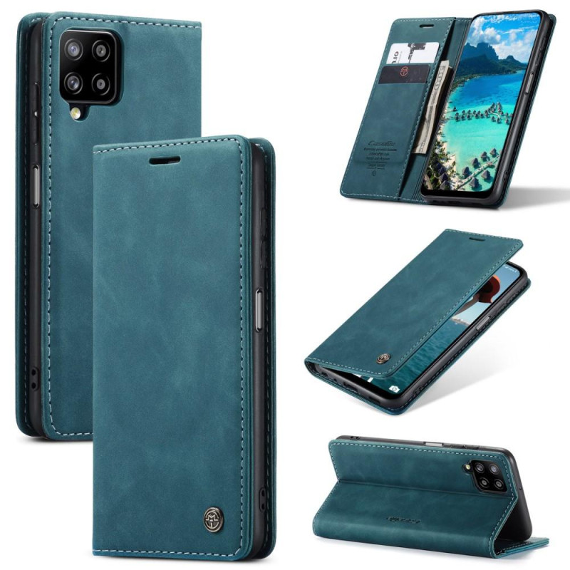 CASEME Retro Wallet Case for Samsung Galaxy A12 - Blue