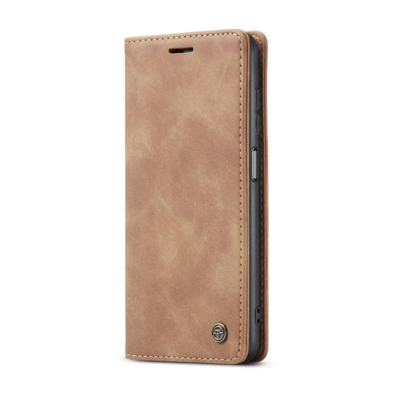 CASEME Retro Wallet Case for Samsung Galaxy A12 - Brown