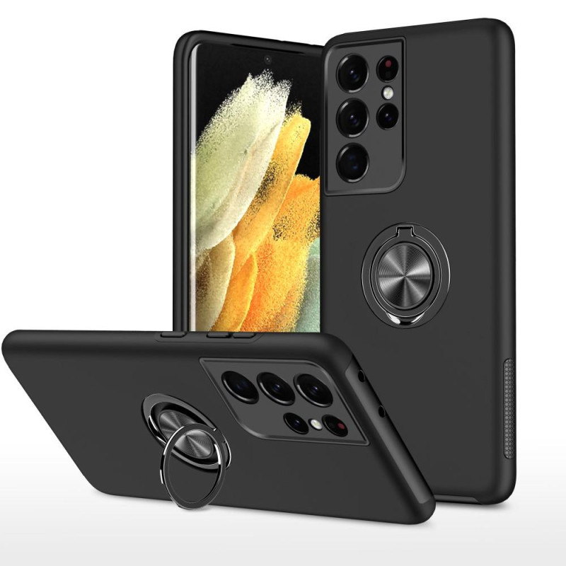 Samsung Galaxy S21 Ultra Finger Ring Kickstand Hybrid Case