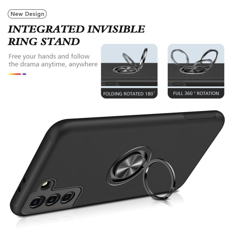 Samsung Galaxy S21 Finger Ring Kickstand Hybrid Case