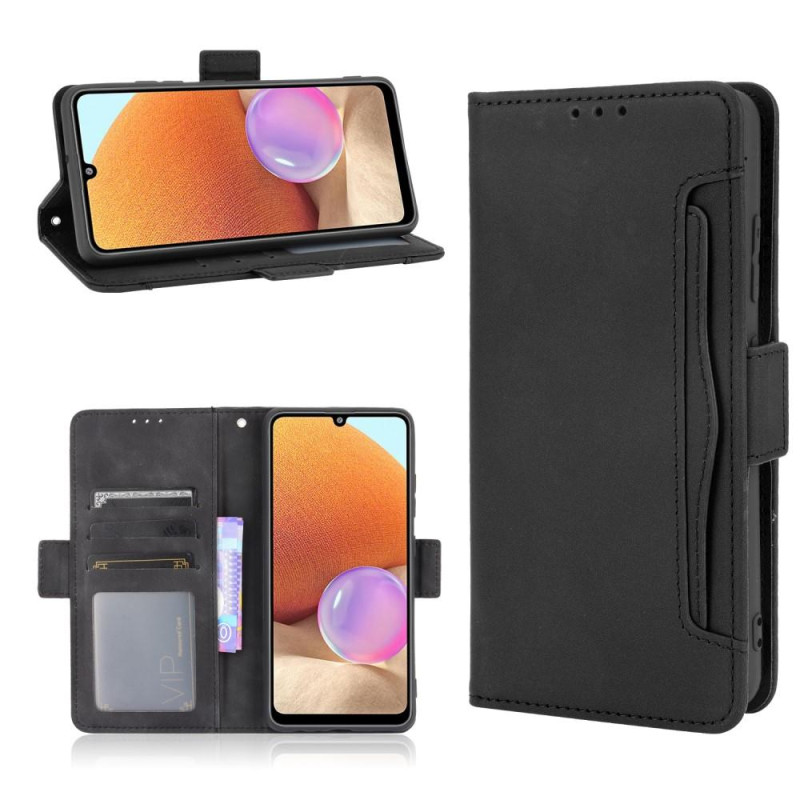 Wallet Stand Flip Phone Case til Samsung Galaxy A32 4G - Sort