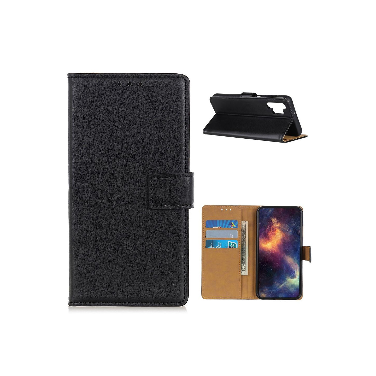 Lompakkoteline Puhelinkotelo Samsung Galaxy A32 4G - Musta