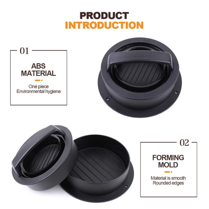 3 in 1 Stuffed Burger Hamburger Mold Maker Sliders Kitchen Supplies