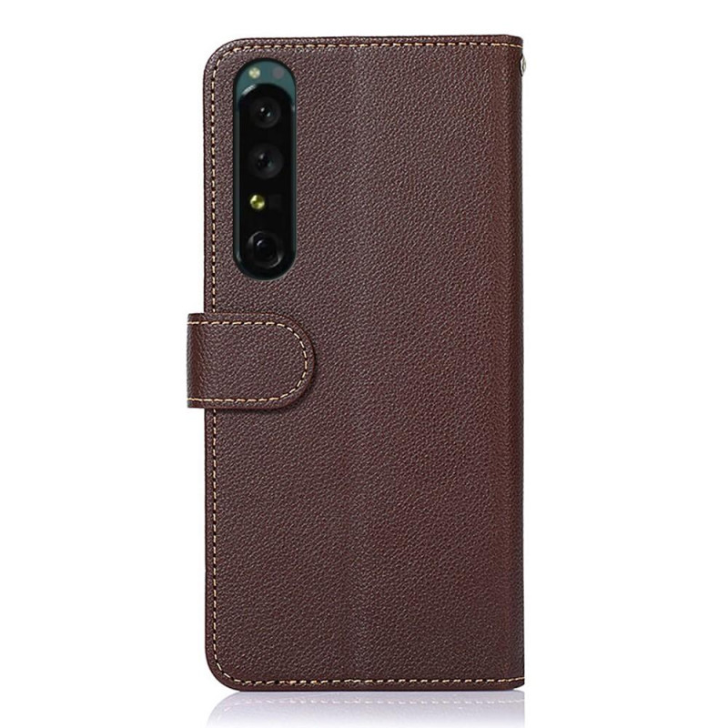KHAZNEH Telefoncover til Sony Xperia 1 V - Brun/Blå