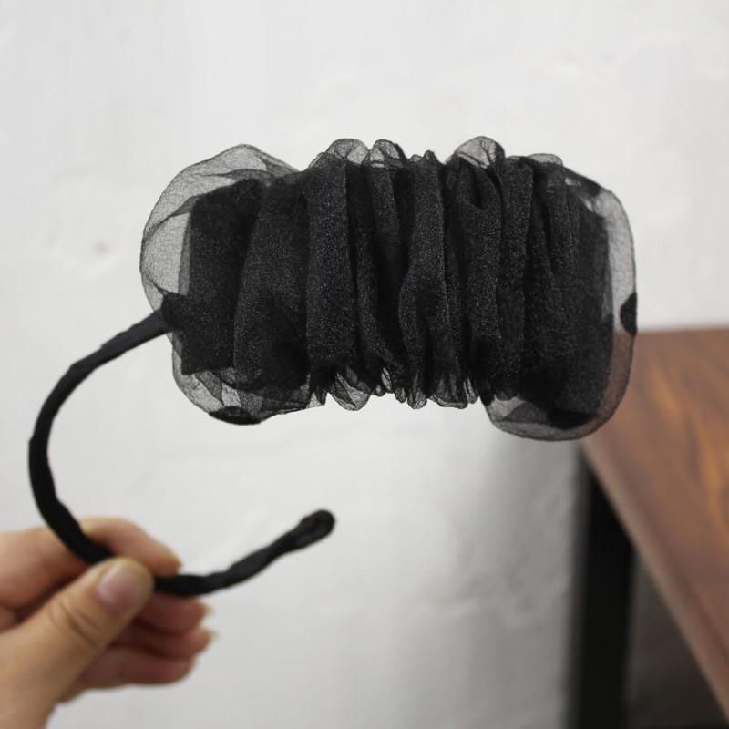 Lace Polka - dot Women Hair Bun Maker Hairstyle Making Tool