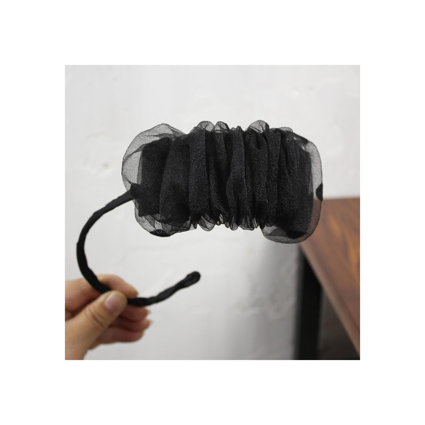 Diadem Lanyard Lace Hair Shape Frisyre Verktøy for å lage hårboller