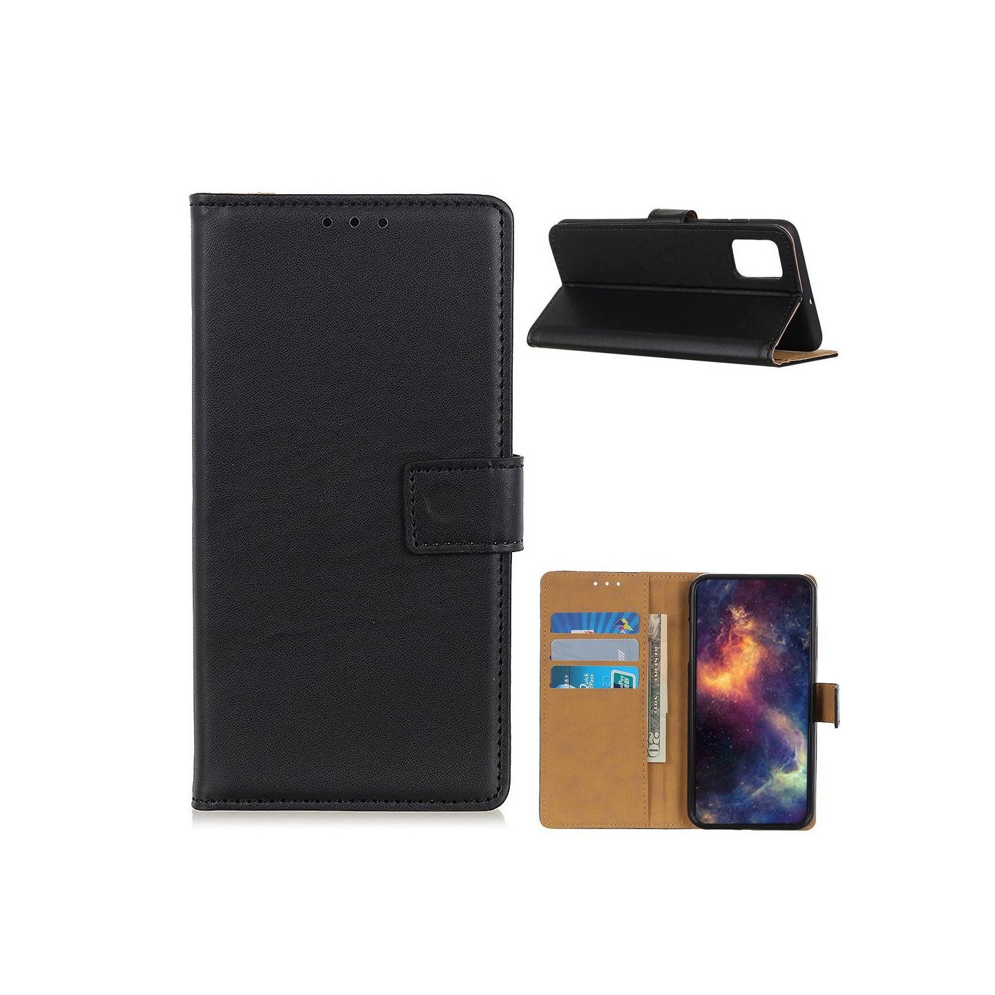 OnePlus 9 Lommebok - deksel - Svart