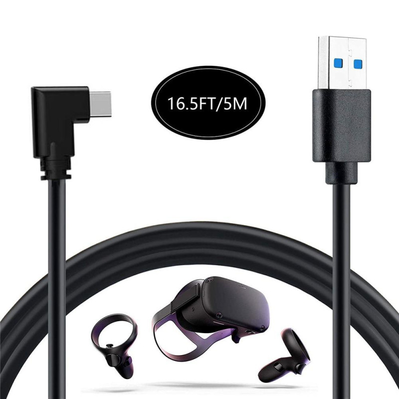 Oculus Quest VR - koblingskabel USB3.0 til Type - C datakabel 5m