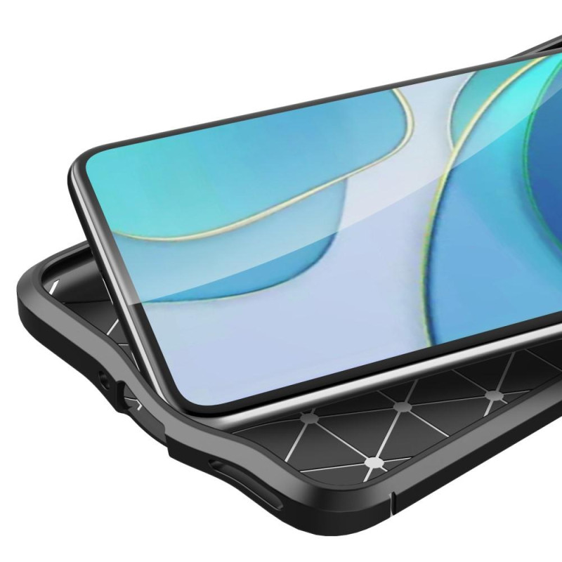 Litchi Skin Soft TPU Case for OnePlus 9 - Black