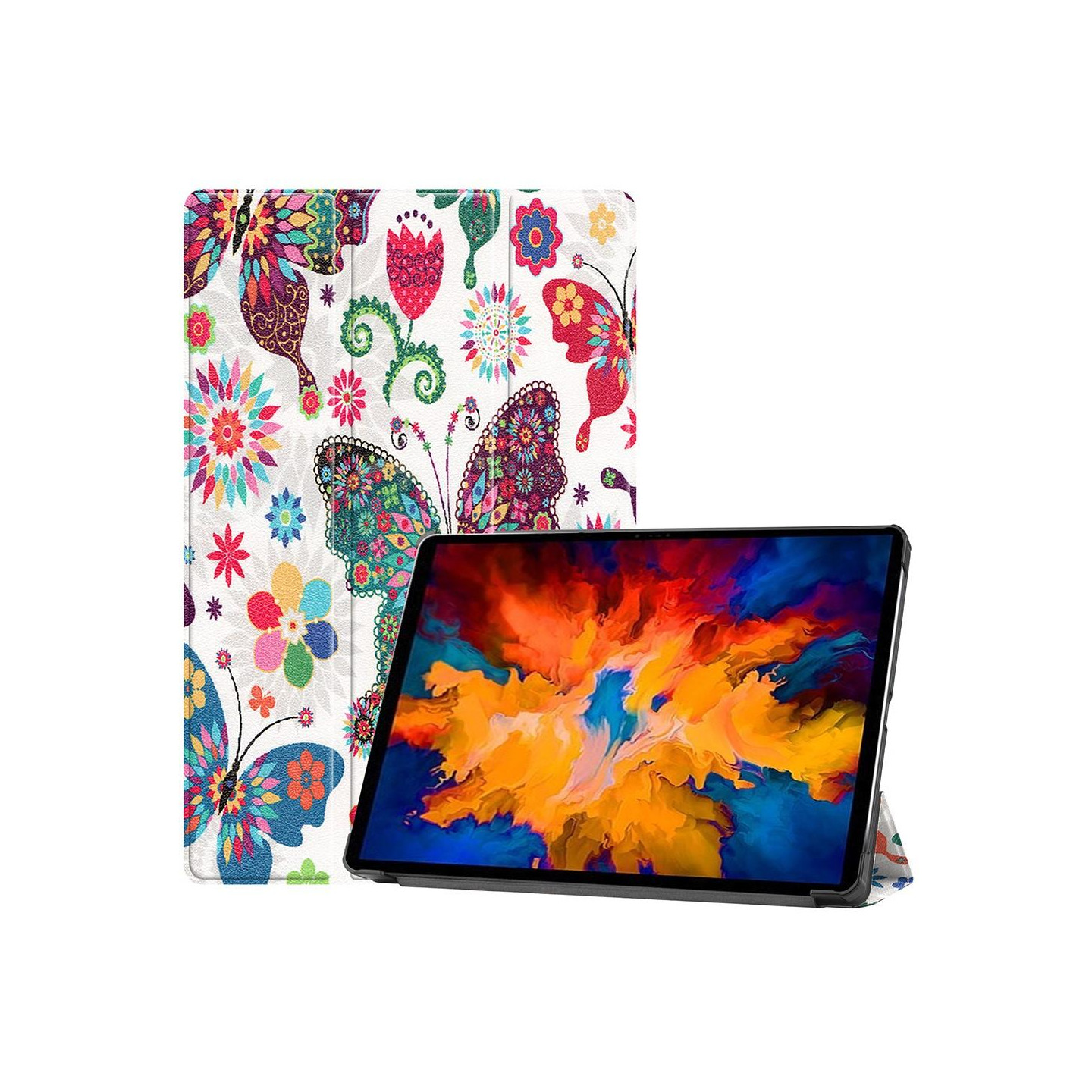 Trifoldbart deksel til Lenovo Tab P11 Pro TB - J706F - Sommerfugl