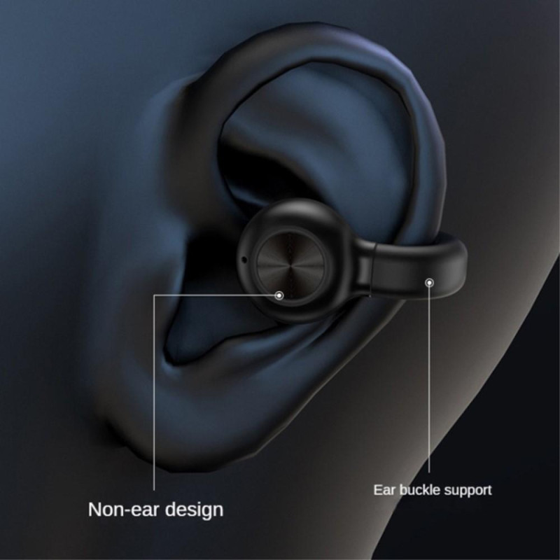 Clip - On Ear Bluetooth 5.3 Hodesett Støyreduserende Trådløs Hodetelefon