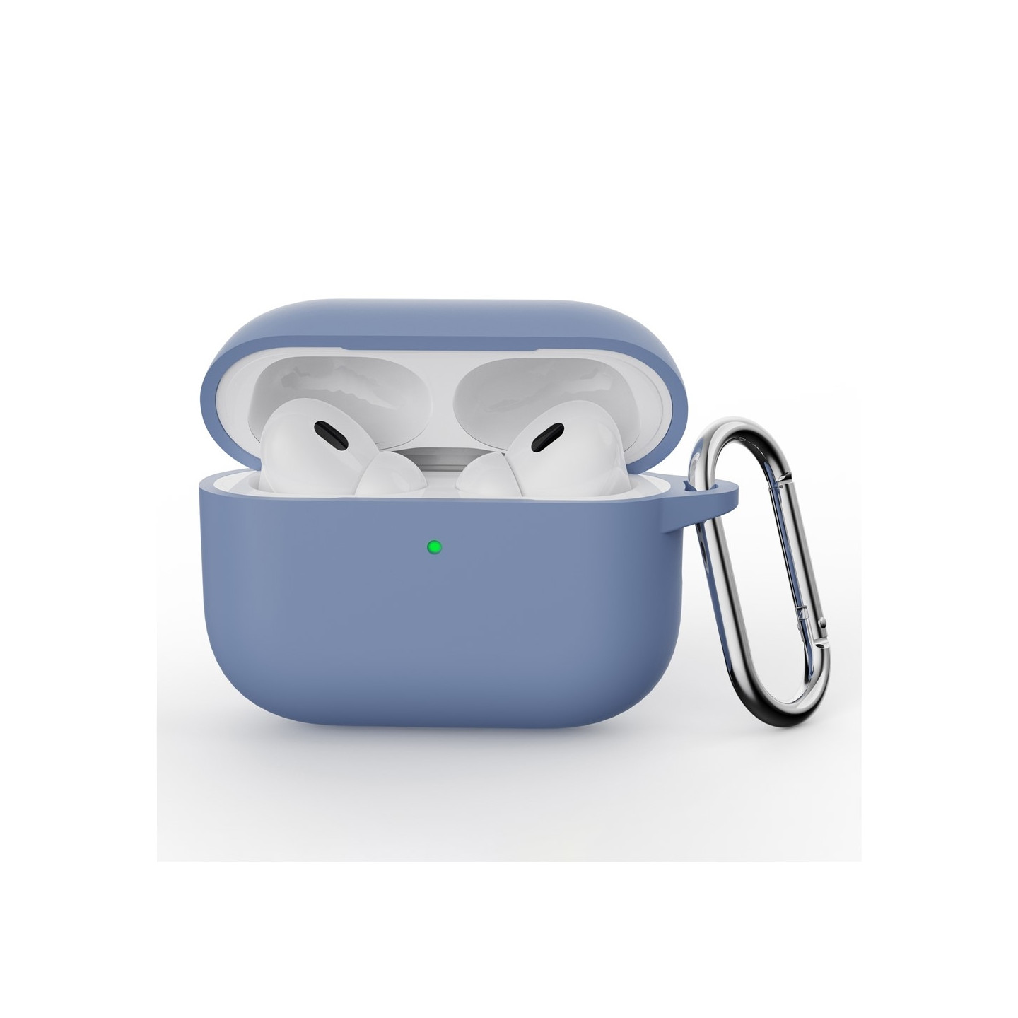 Til AirPods Pro 3 Silikone Etui Integreret Bluetooth Høretelefon Cover med Krog - Lavendel