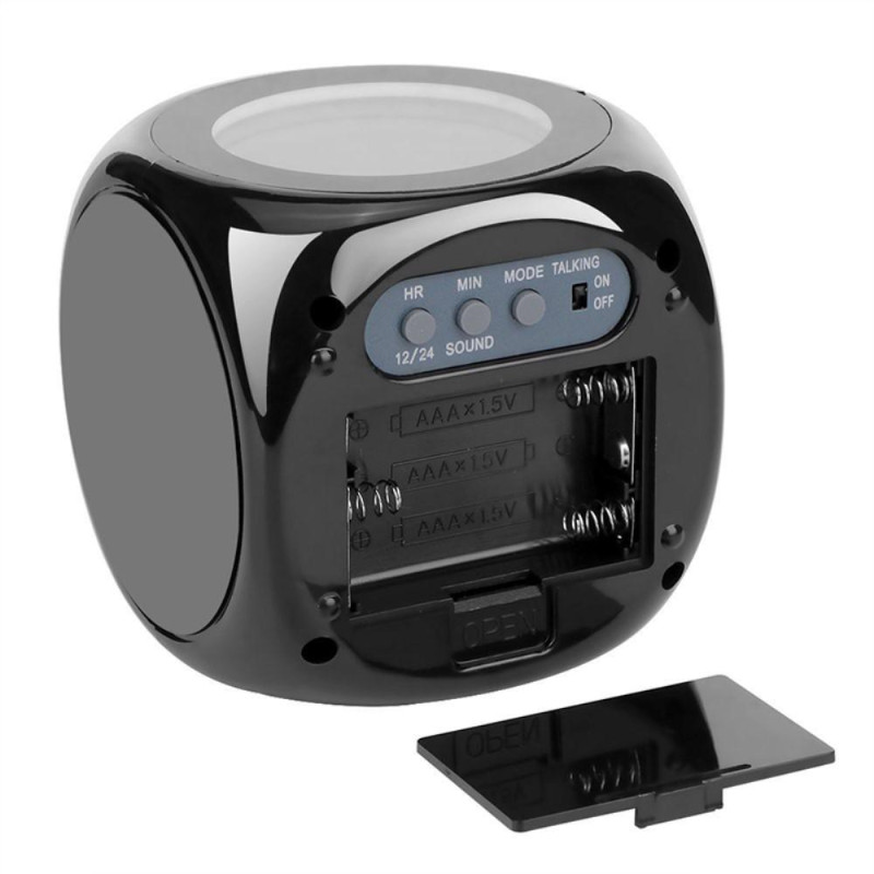 Digital Projection Alarm Clock Projector Weather Station Thermometer Wake Up