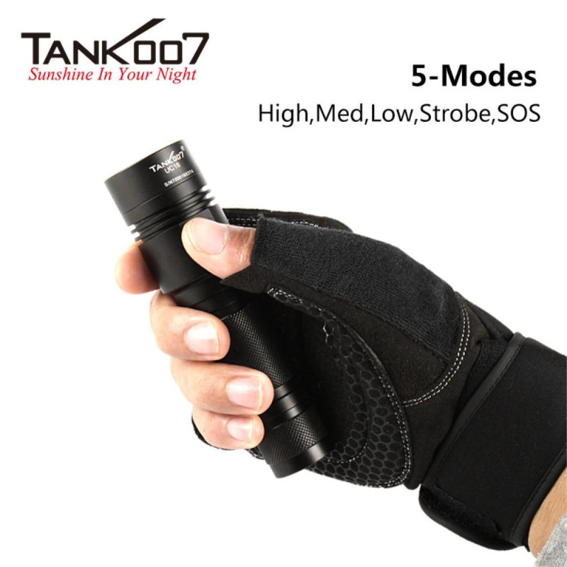 TANK007 UC16 700 Lumens USB Rechargeable Flashlight